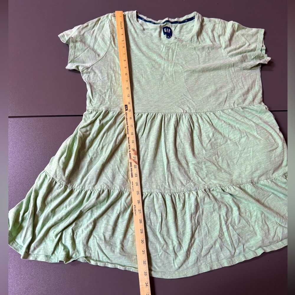 GAP Mint Green Tiered Dress